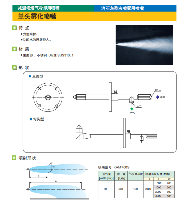 脫硫急冷廢液噴槍BST-KAMX